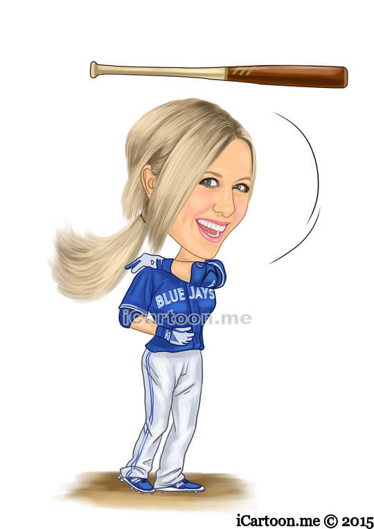 Make a cartoon of me from photos - doing the bautista bat flip