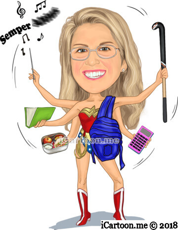 Caricature as a gift for corporate reward, recognition, individual or ...