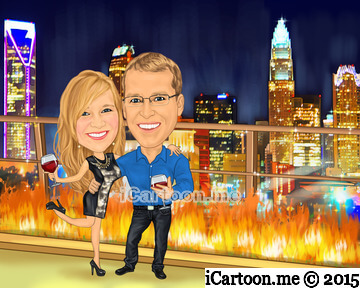 Proposal caricature in Charlotte named Fahrenheit