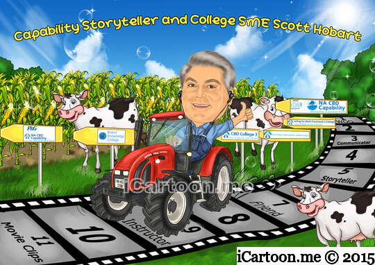 Retirement caricature gift - 11 years movie clips